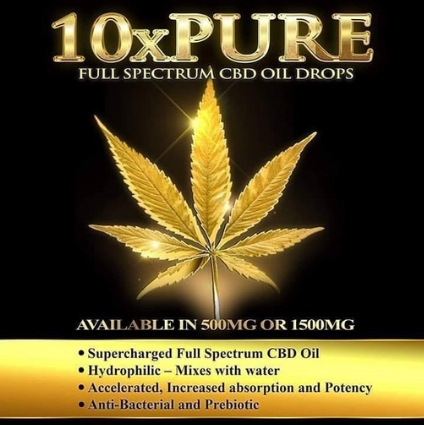 Benefits of 10xPure Full Spectrum CBD Oil Drops