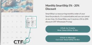 CTFO Smart-Ship Discounts Information